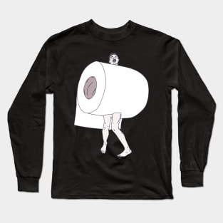 Toilet Paper Apocalypse - Loo Paper Monster Long Sleeve T-Shirt